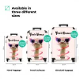 Sierk Struisvogel Roze NBS - Handbagage koffer - Kinderen Unisex middel zzzzzzVergelijking_3EN