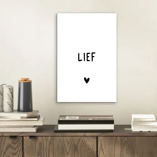 Quotes - Lief - Spreuken aluminium wit klein -sfeer1