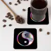 Yin-Yang - Cirkel - Regenboog onderzetter kurk middel -sfeer2