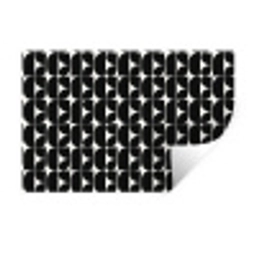 Modern - Geometrisch - Zwart Muursticker klein 286 -3d