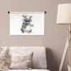 Nijlpaard - Baby dier - Dieren Wandkleed katoen klein -sfeer4