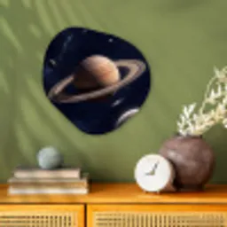 Planeten - Saturnus - Ruimte Wandcirkel Organisch Forex 3mm klein -sfeer2