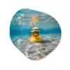 Duikbril - Eend - Water Wandcirkel Organisch Forex 3mm klein -3d