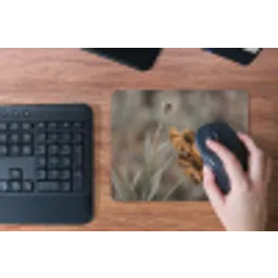 Zonnehoed - Droogbloemen - Geel - Warm muismat rubber klein -toetsenbord