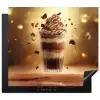 Dessert - Chocolade - Zoet - Eten Inductie beschermer vinyl 3mm middel -3d