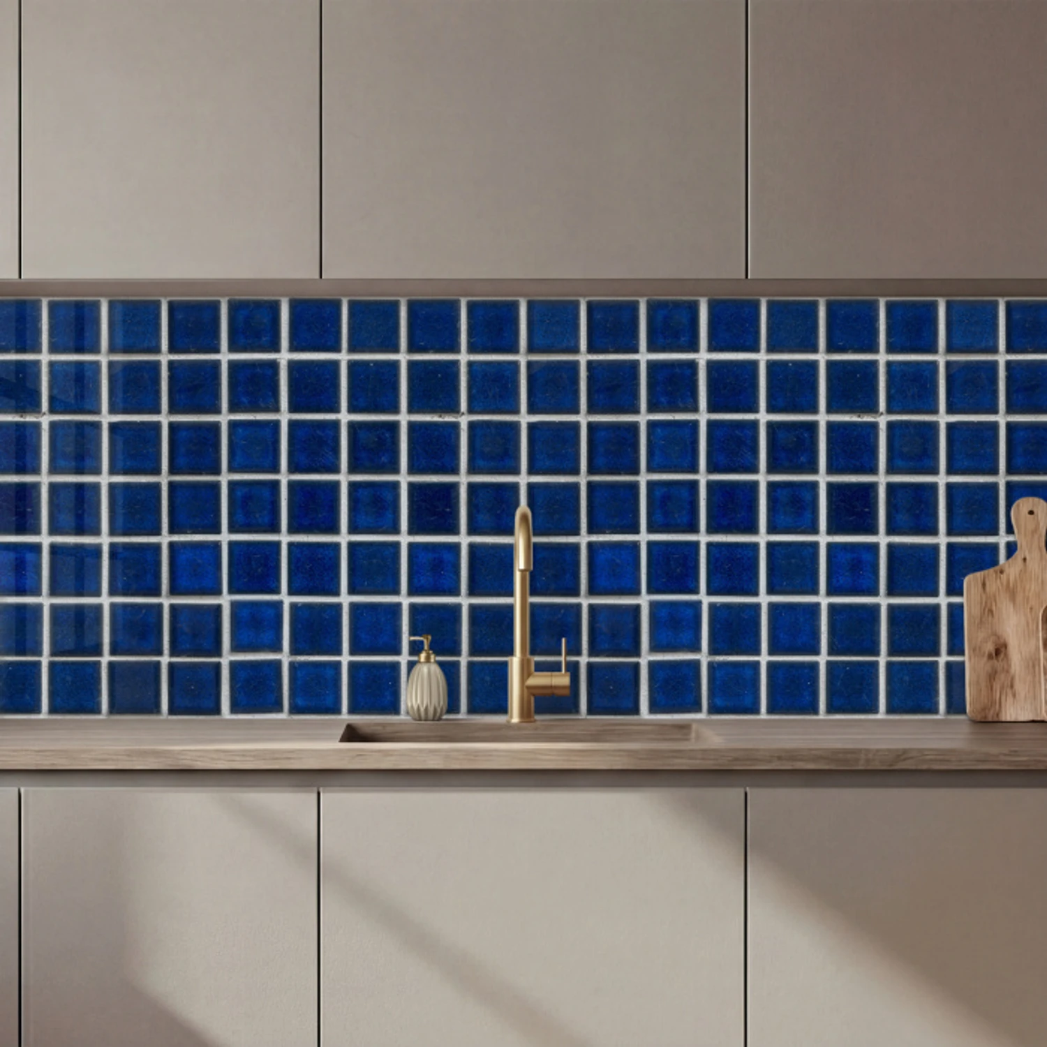 Mozaïek - Tegels- Glanzend - Blauw keuken achterwand 2 middel 871 zz_3dshopping