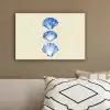 Schelpen - Blauw - Beige canvas 2cm klein -sfeer3