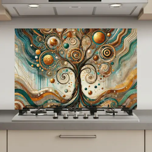 Levensboom - Boom - Abstract - Modern keuken achterwand spatscherm klein -3d_website