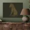 Zebra - Strepen - Goud PET vilt klein -sfeer2