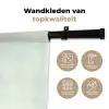 Focus on the good - Beige - Roze Wandkleed katoen klein -sfeer2