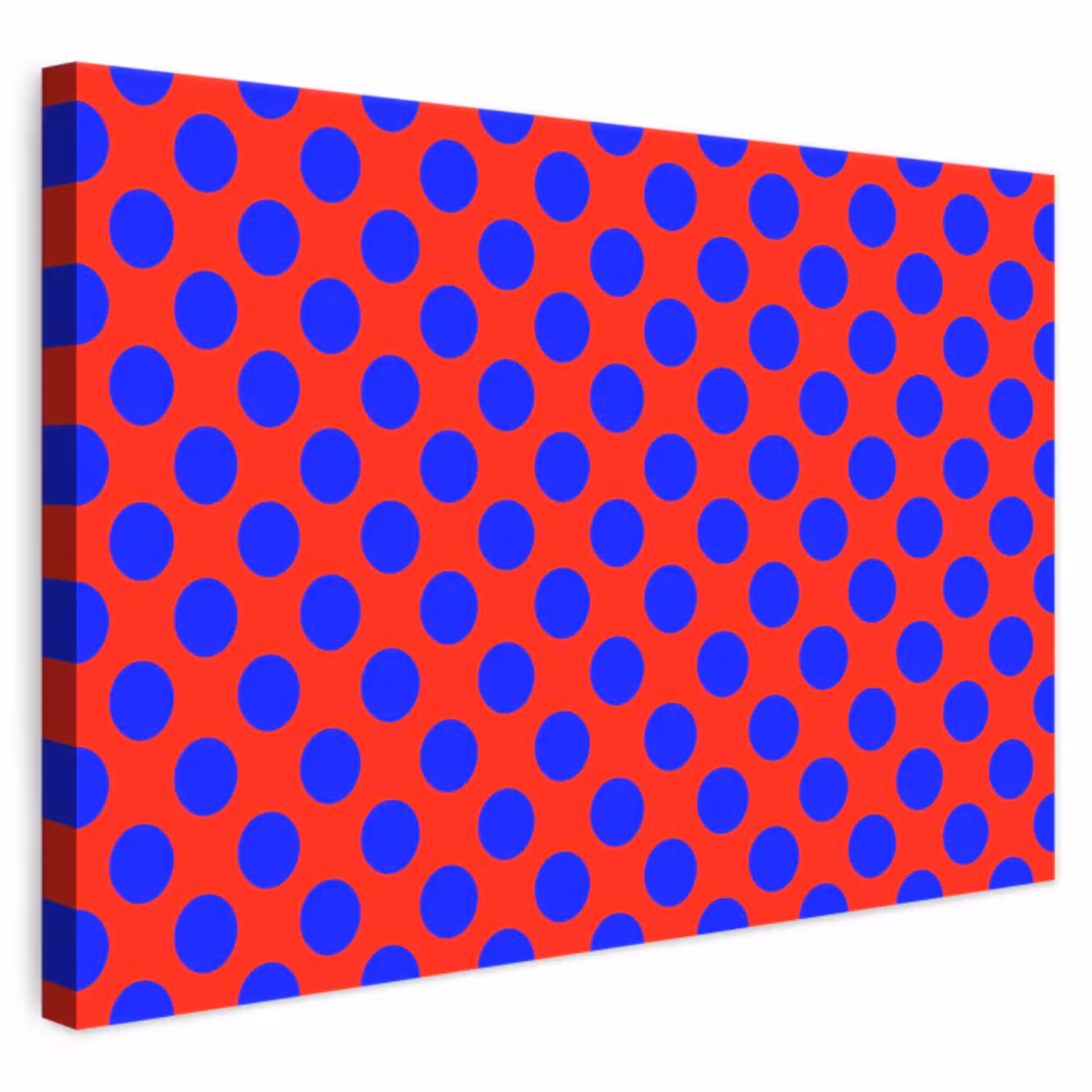 Dots - Klassiek - Rood canvas 2cm klein 34 -3d