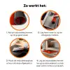 Oranje - Hoed - Vrouw Inductie beschermer vinyl 3mm klein -zzzzzzz-td-werking
