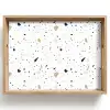 Terrazzo - Patroon - Wit - Neutraal Dienblad Rechthoek middel 911 -z3d_shopping