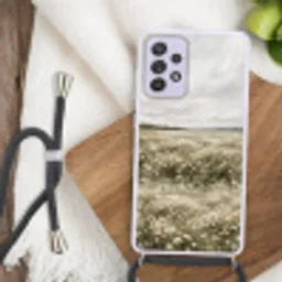 Illustratie - Landschap - Wit Hoesje Samsung Galaxy A52 5G met koord klein -sfeer4