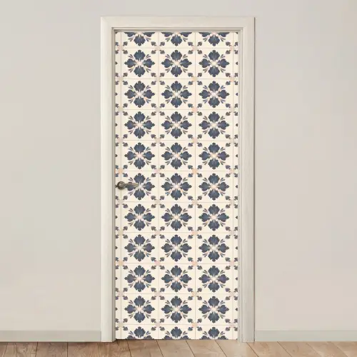 Bladvorm - Klassiek - Kleurrijk deurposter klein 289 -3d_beige