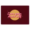love your damn self - Cirkel - Glitter - Rood Placemat vinyl groot -zzsfeer1_Kitchenyeah-website