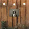 Kat - Kokskleding - Zwart - Wit tuinposter los doek klein -sfeer1