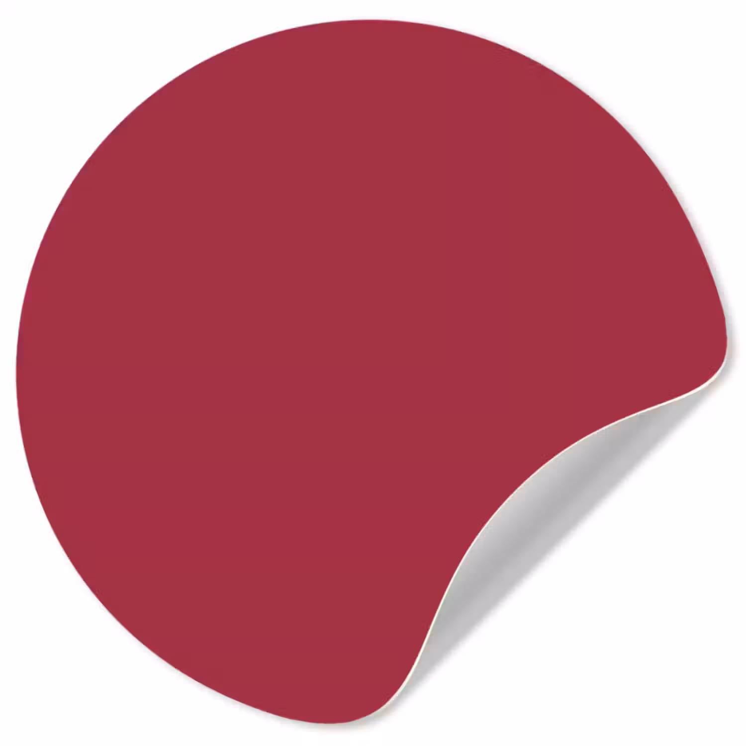 Behangcirkel - Rood - Effen kleur