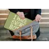 I hate everybody - Groen - Retro laptophoes neopreen klein -tas