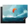 Kitesurfer - Oranje - Zee - Lucht Inductie beschermer vinyl 3mm klein -3d