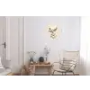 Bloem - Wit - Vaas - Quote Wandcirkel aluminium klein -woonkamer