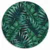 Bladeren - Tropisch - Jungle -  Natuur Wandcirkel kunststof plaat 5mm dik klein -3d