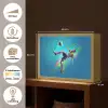 Voetballer - Verfspatten - Kleurrijk - Bal Light Box met batterij (Wandlamp kind) middel -USP_websiteoverzichtNL