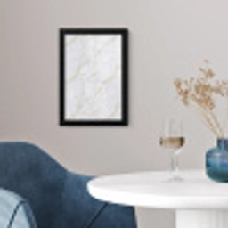 Wit - Marmer - Goud - Luxueus fotolijst zwart zonder passe partout klein 224 -sfeer4