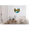 Meer - Bos - Bergen - Natuur Wandcirkel aluminium klein -woonkamer