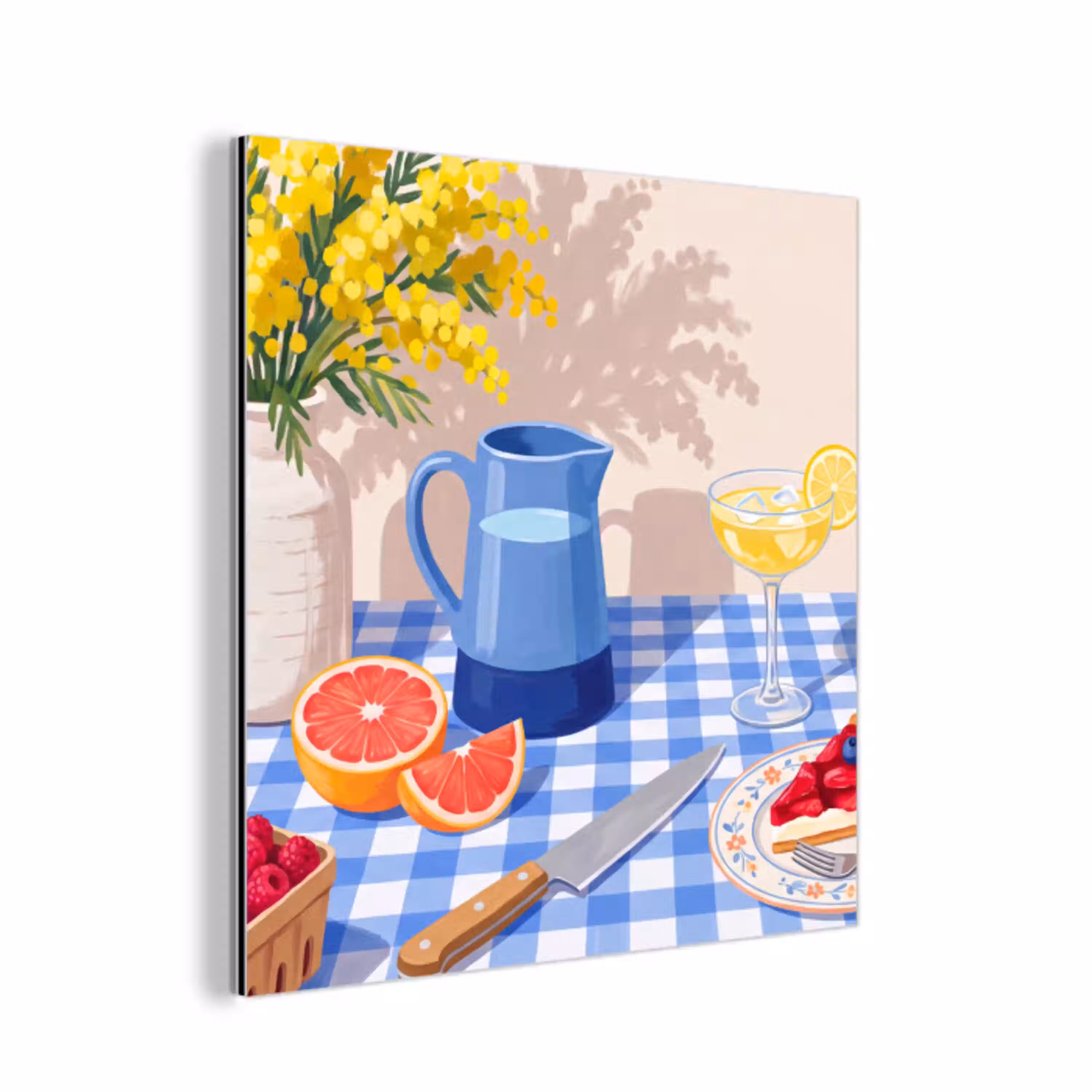 Eten - Fruit - Zomer aluminium wit klein -3d