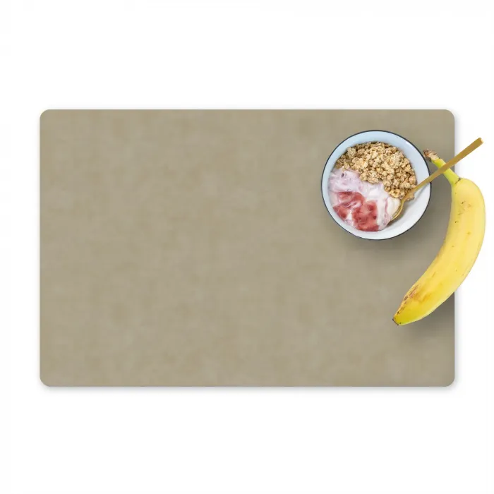 Taupekleur - Gewolkt textuur - Natuurlijk Placemat vinyl groot 368 -zzzproduct_Kitchenyeah-website