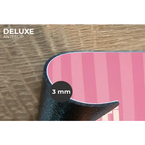 Gestreept - Roze - Chéri Placemat vinyl groot -closeup