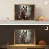 Paard - Natuur - Bloemen - Dieren - Bos Light Box met batterij (Wandlamp kind) middel -sfeer3_kind