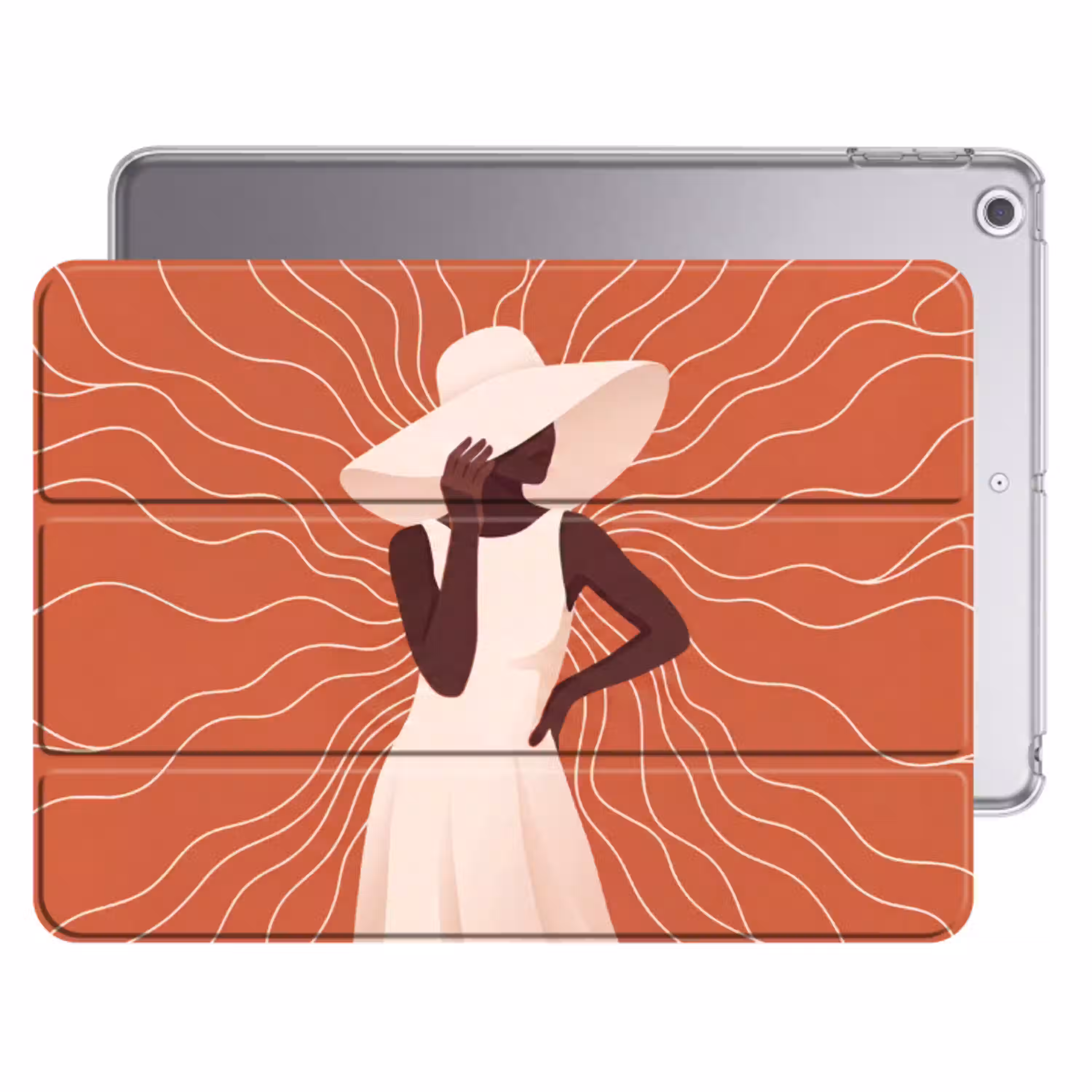 Vrouw - Hoed - Portret - Modern - Beige Apple iPad 2017 middel -threedimensional_3d_global