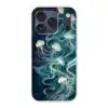 Kwallen - Zee - Wit - Golven Telefoonhoesje iPhone 17 Pro klein -3d