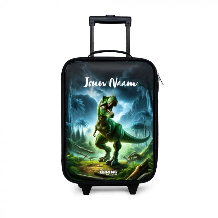 Junglosaurus Kinderkoffer - Zwart klein -3d
