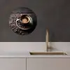 Kop - Koffie - Hout - Bonen KitchenYeah - Keuken - Wandcirkel Forex klein -sfeer1