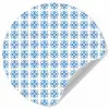 Zee - Sfeer - Blauw - Wit Wandcirkel behangsticker klein 186 -3d