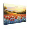 Klaproos - Bloemenveld - Kleurrijk canvas 2cm klein -z3d