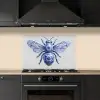 Bij - Modern - Delfts - Blauw keuken achterwand spatscherm klein -sfeer1