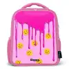 Verf - Smiley - Roze Kinderrugzak - Roze middel -3d