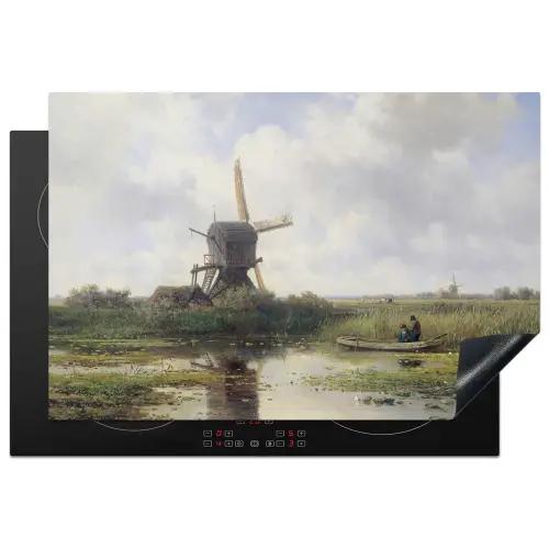 Molen - Willem Roelofs - Oude meesters - Kunst Inductie beschermer vinyl 3mm klein -3d