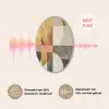 Abstract - Goud - Grijs - Vormen - Geometrisch Akoestische PET Vilt - Rond klein -USP_NL