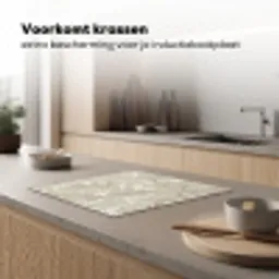 Sereen - Bloesem - Wit Inductie beschermer vinyl 3mm middel -sfeer1