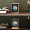 Zeewezen - Wit - Golven - Water Light Box met kabel (Tafellamp) klein -sfeer3