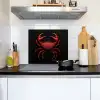 Krab - Rood - Vissen - Schaaldieren Inductie beschemer met haakjes middel -sfeer2