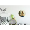 Melkmeisje - Goud - Quotes - Schilderij - Oude meesters Wandcirkel aluminium klein -kinderkamer
