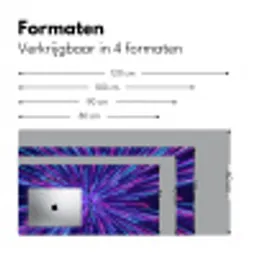 Dynamisch - Ruimte - Kleurrijk Muismat XXL klein -sfeer5