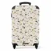 Terrazzo patroon veelkleurig NBS - Handbagage koffer - Kinderen Unisex middel -productfoto_recht