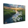 Beekje - Landschap - Margriet Tuinposter op houten frame 2 cm dik klein -3d